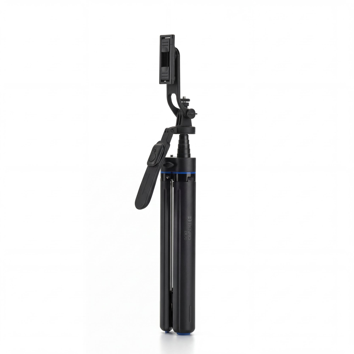Mini Tripod with Bluetooth Remote collapsed selfie stick mode compact portable form